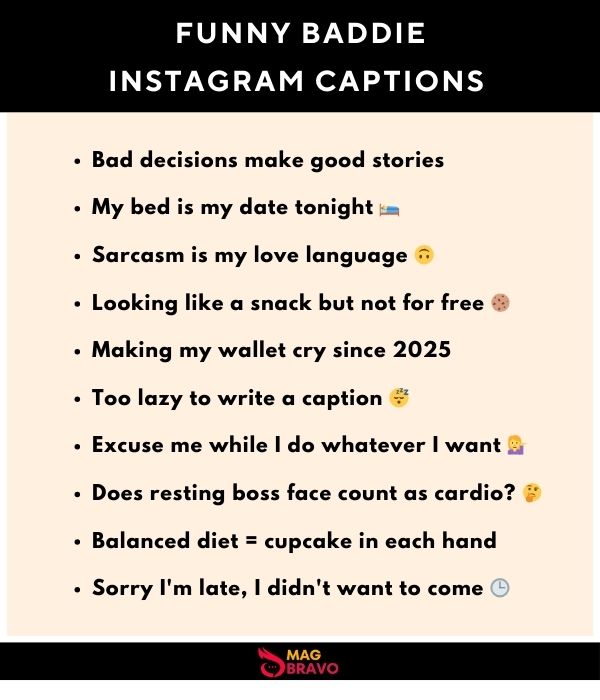 Funny Baddie Instagram Captions 